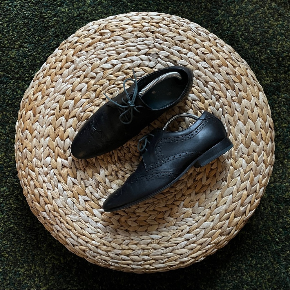 Ted Baker London Vineey Black Wingtip Shoes (9)